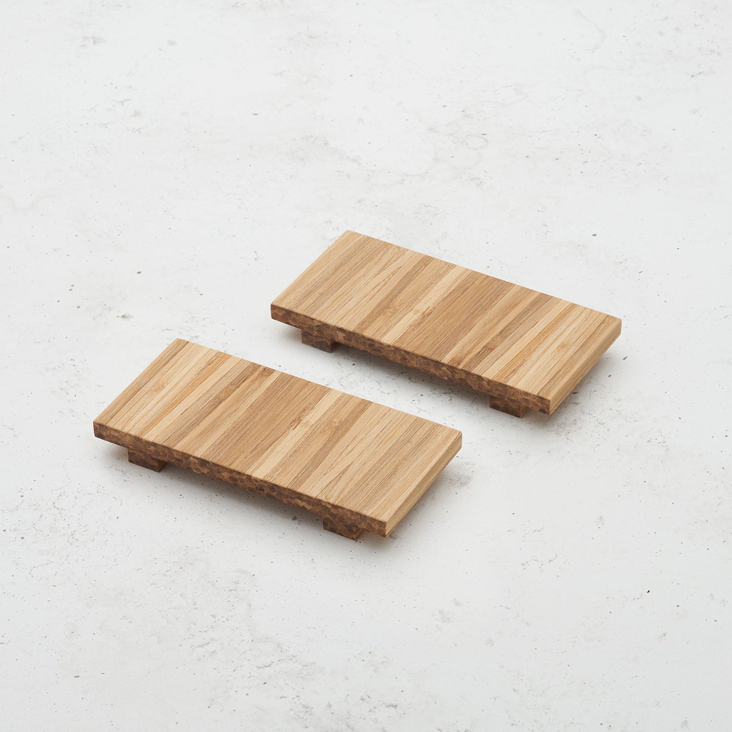 two heyday breakfast trays siting on the counter top