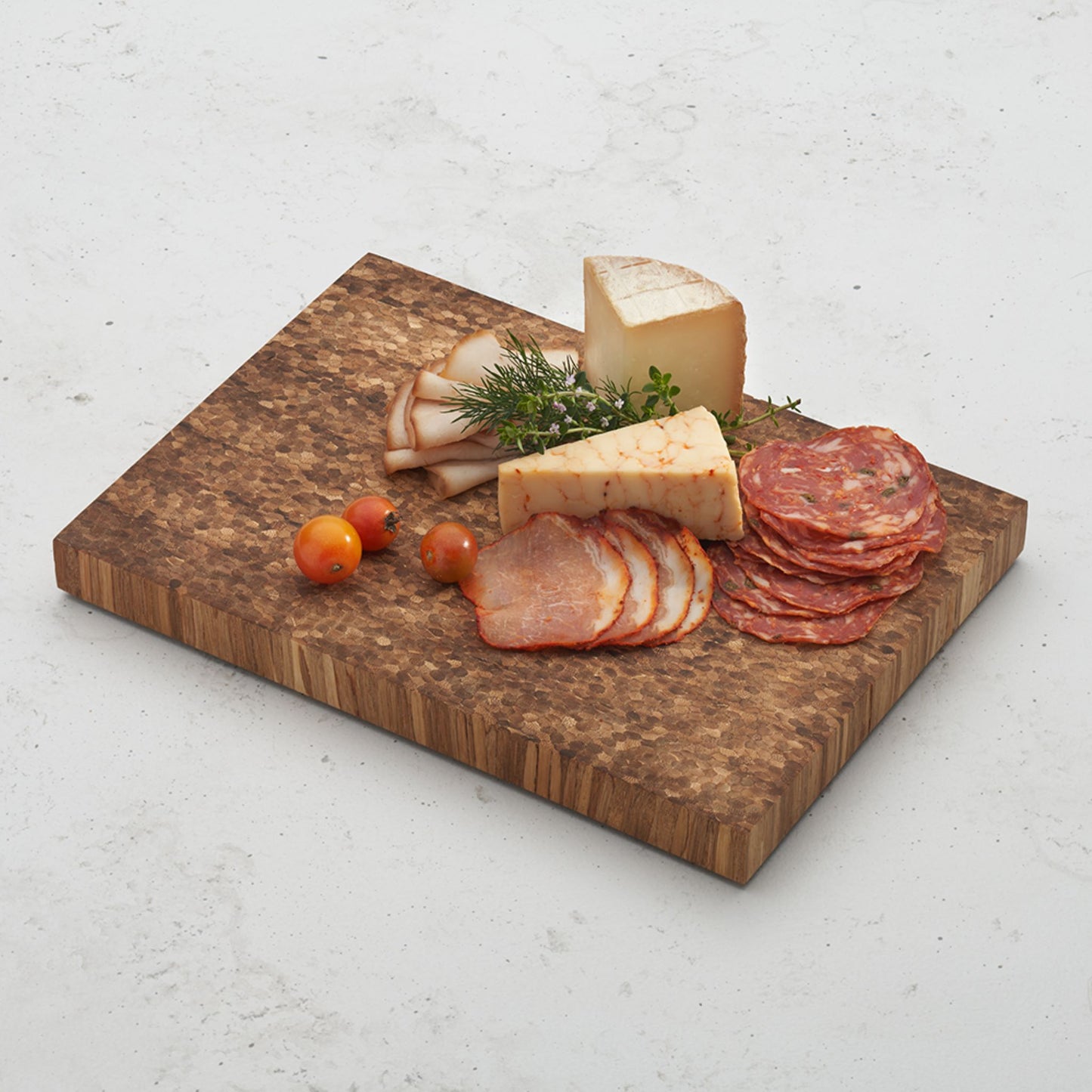serving board fill with charcuterie items