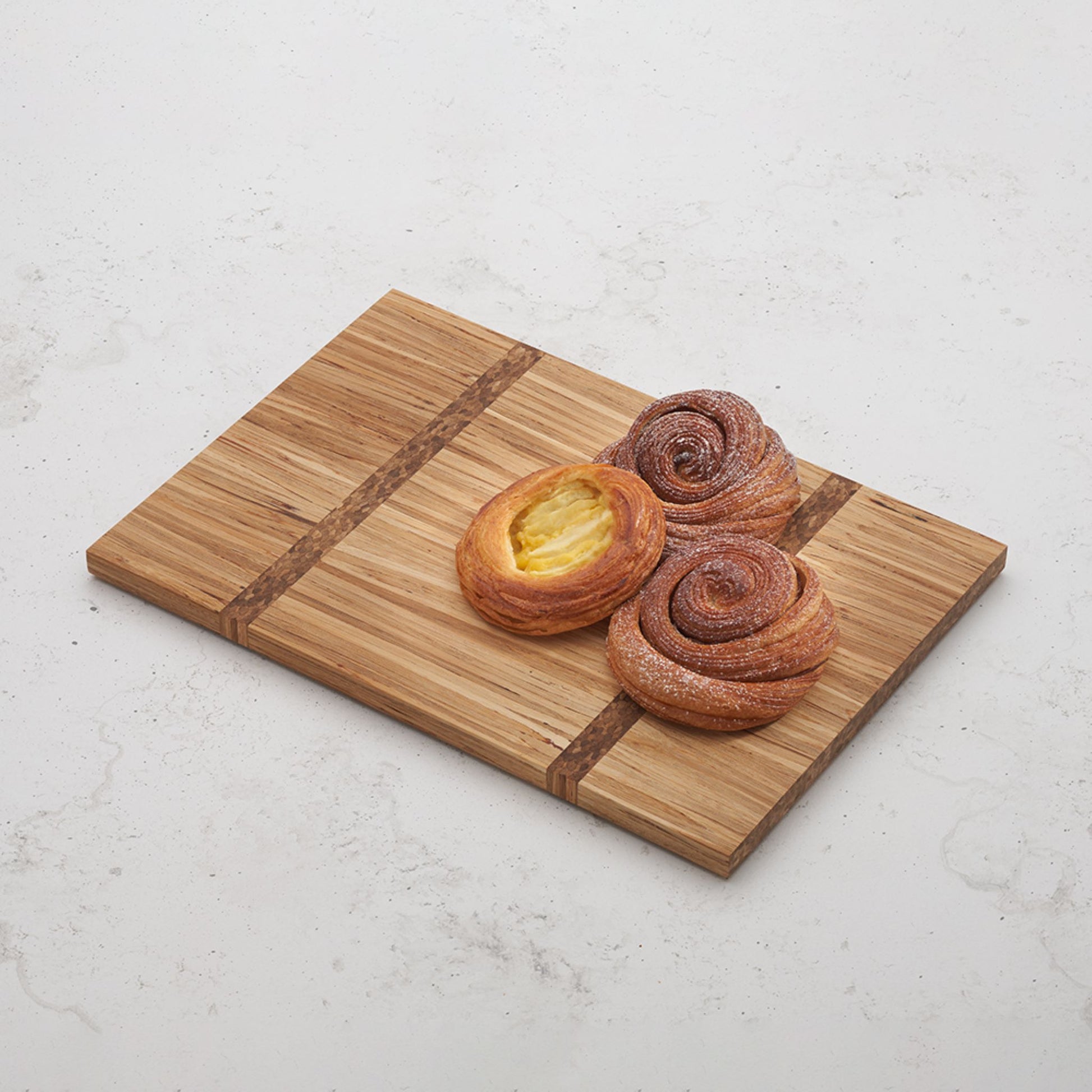Medium gather and graze serving board with desserts sitting on top