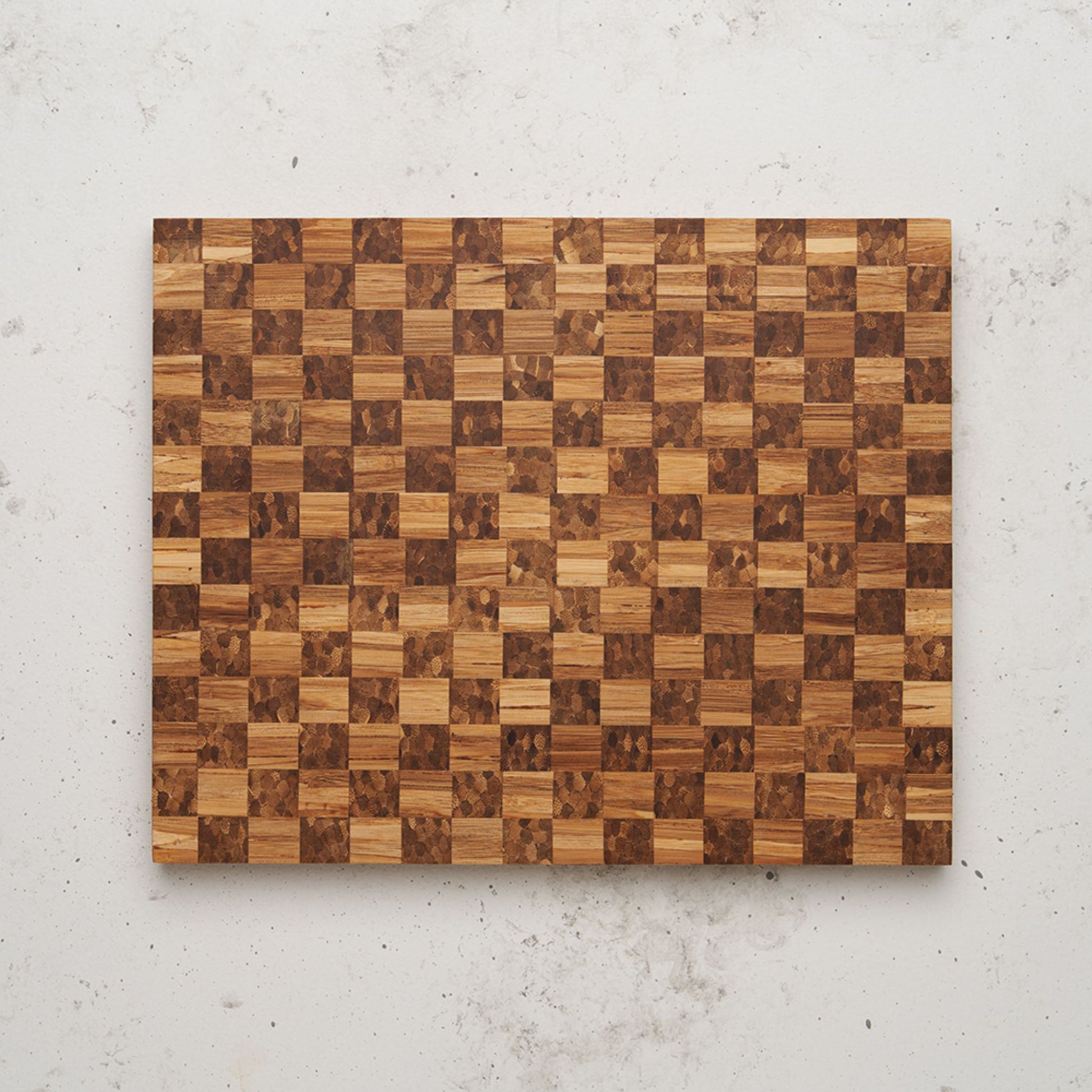 Overhead view of the checkered pattern on the Game Day Sandwich Board