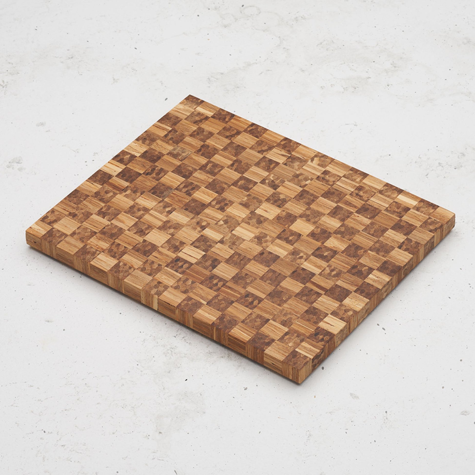 Overhead view of the checkered pattern on the Game Day Sandwich Board